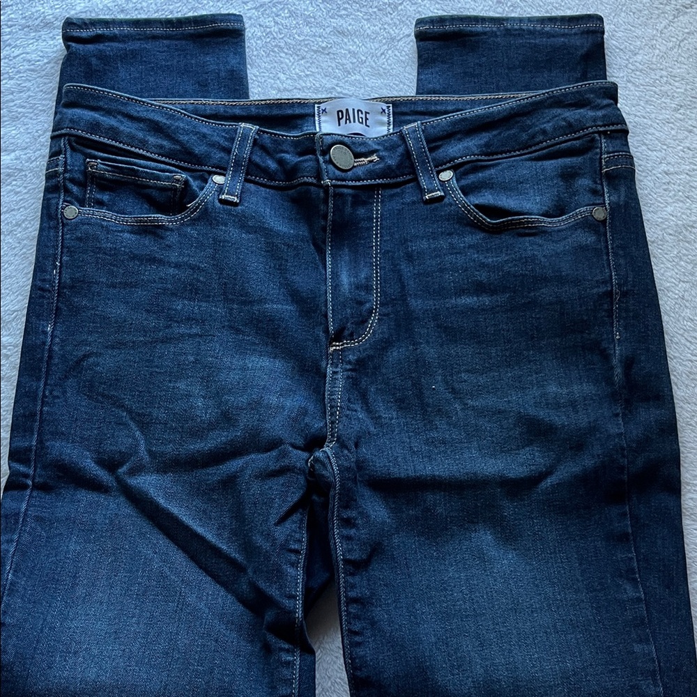 PAIGE Women's Deep Indigo Skinny Jeans